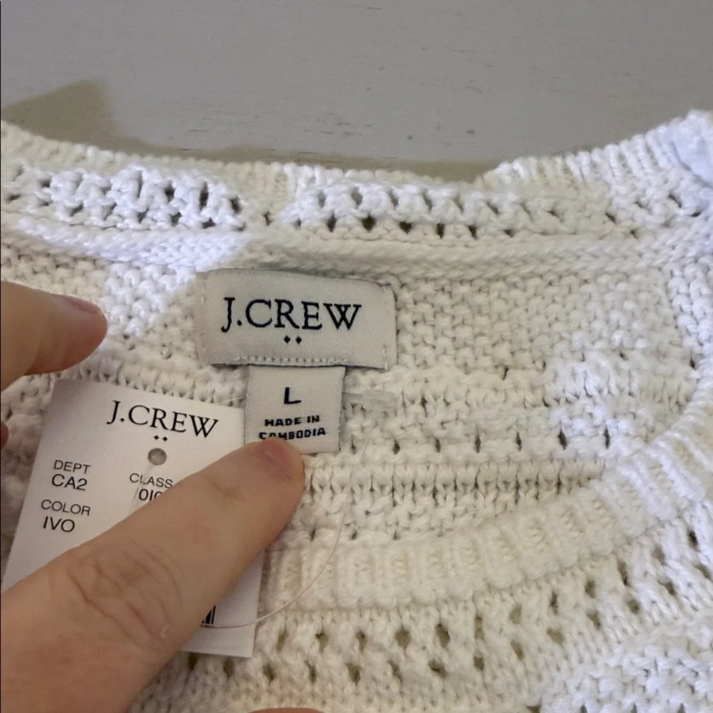J. Crew Crochet sweater-tank Size Large - Picture 3 of 9